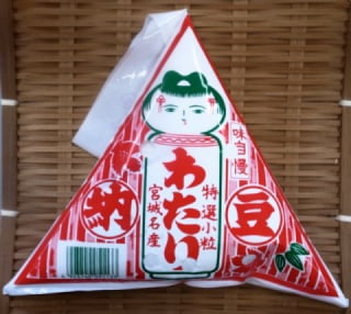 三角経木納豆　通信販売　ポップ